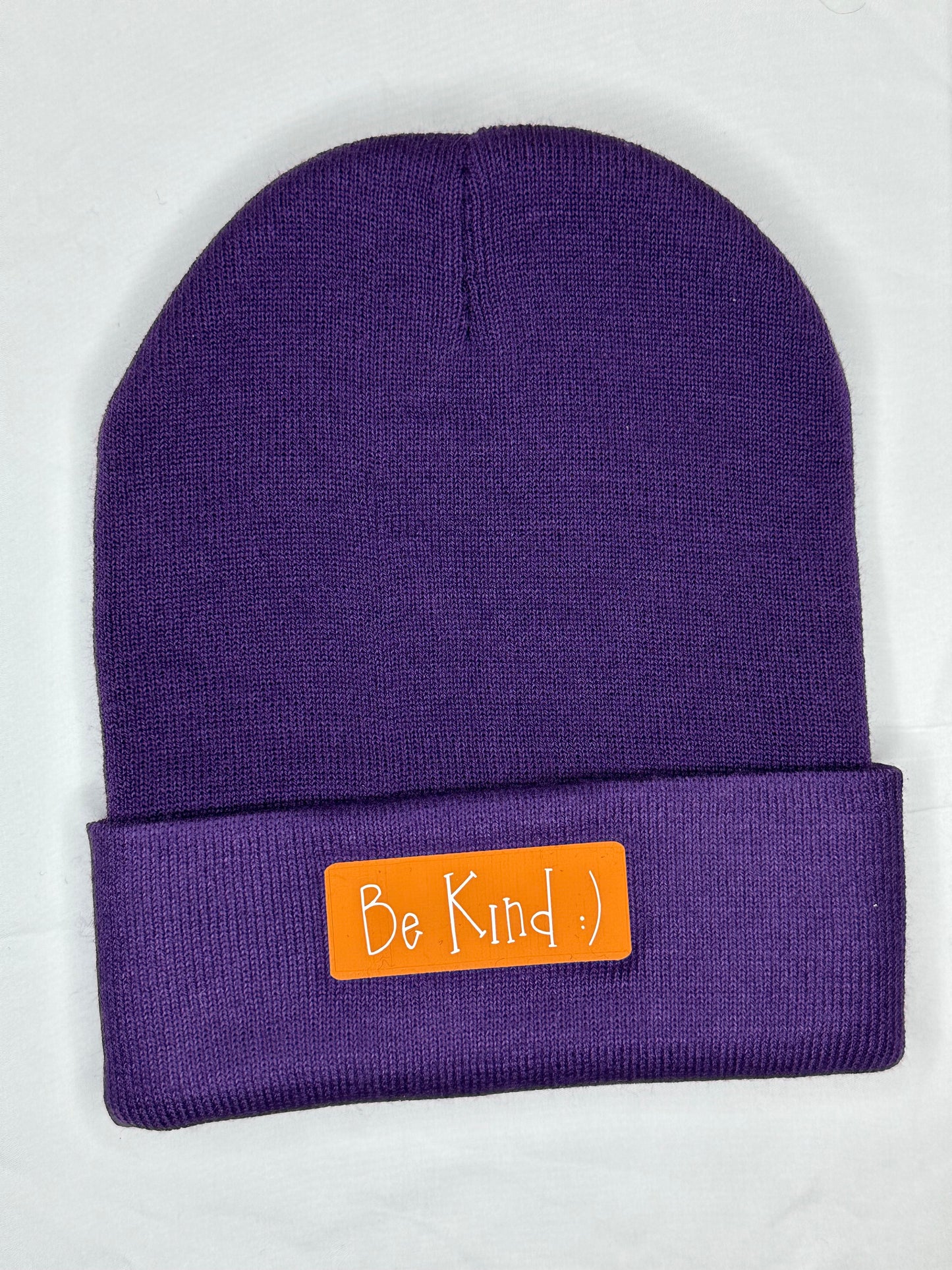 Be Kind :) Beanie (V1 Purple)