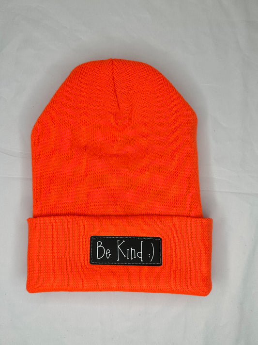 Be Kind :) Beanie (V2 Orange)